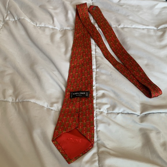 Vintage Celine tie in perfect condition. Husband wore 1 time for a wedding! - Picture 2 of 4